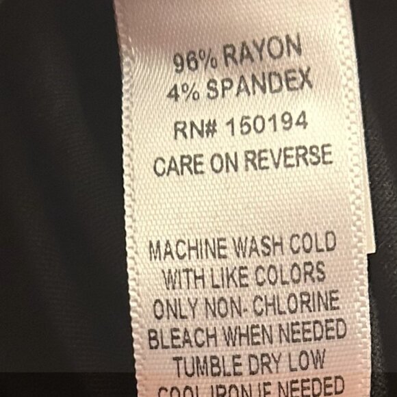 Y2K Living Doll Black Faux Wrap Tie Waist Skirt Flowy Knee Length Size M Juniors - Picture 5 of 6